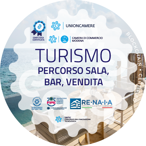 Turismo: percorso Sala, Bar, Vendita